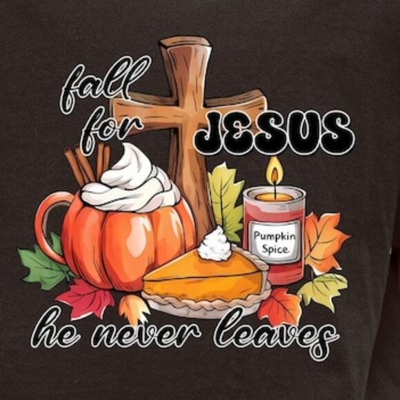 Autumn Thanksgiving Tee, Religious Autumn Faith Gift - Picture 2 of 3